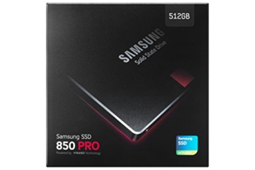 Samsung Basic MZ-7KE512BW 850 Pro interne SSD 512GB (6,3 cm (2,5 Zoll), SATA III) schwarz - 