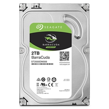 Seagate BarraCuda 2 TB, ST2000DM006, interne Festplatte, 8,9 cm (3,5 Zoll), 64 MB Cache, SATA 6Gb/ - 