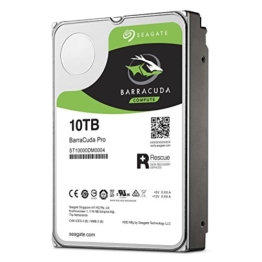 Seagate BarraCuda Pro 10 TB, ST10000DM0004 , interne Festplatte, 8,9 cm (3,5 Zoll), 256 MB Cache, SATA 6Gb/s, 7200 rpm -