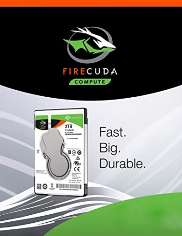 Seagate FireCuda 2TB, ST2000DX002 , interne Hybrid Festplatte, SSHD, 8,9 cm (3,5 Zoll), 64 MB Cache, SATA 6Gb/s - 