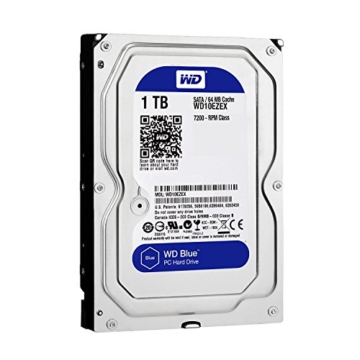 WD Blue WD10EZEX 1 TB Interne Festplatte (8,9 cm (3,5 Zoll), SATA 6 Gb/s (bulk)) - 