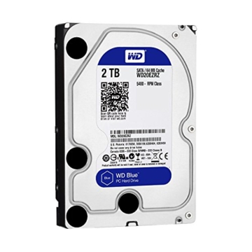 WD Blue WD20EZRZ 2 TB Interne Festplatte (8,9 cm (3,5 Zoll), SATA 6 Gb/s (bulk)) - 