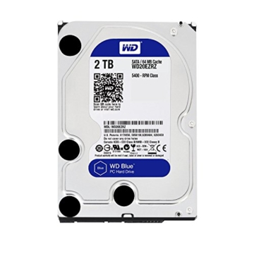 WD Blue WD20EZRZ 2 TB Interne Festplatte (8,9 cm (3,5 Zoll), SATA 6 Gb/s (bulk)) -